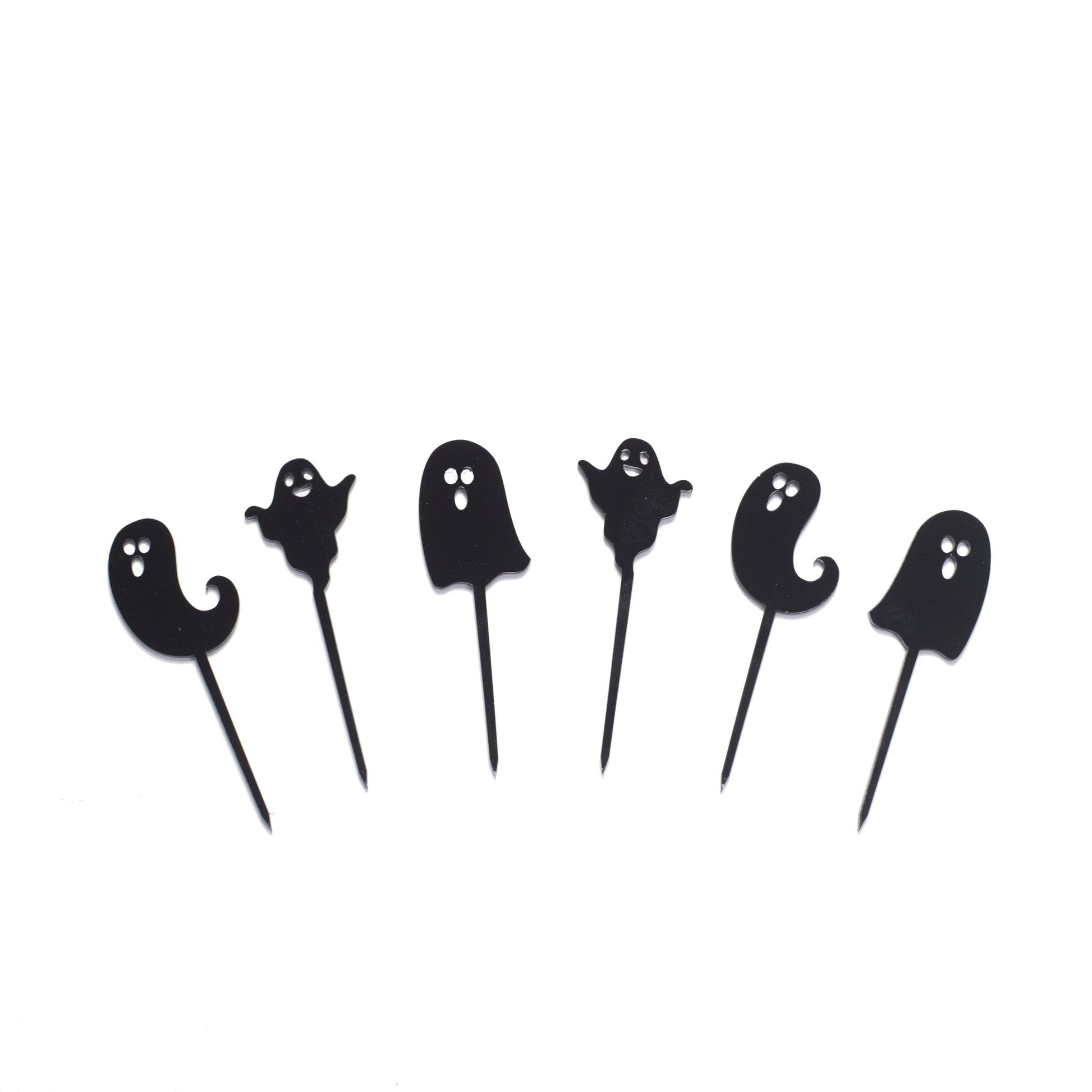 Black Ghost Cupcake Toppers - Harwill & Fox
