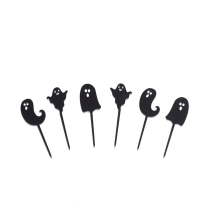 Black Ghost Cupcake Toppers - Harwill & Fox