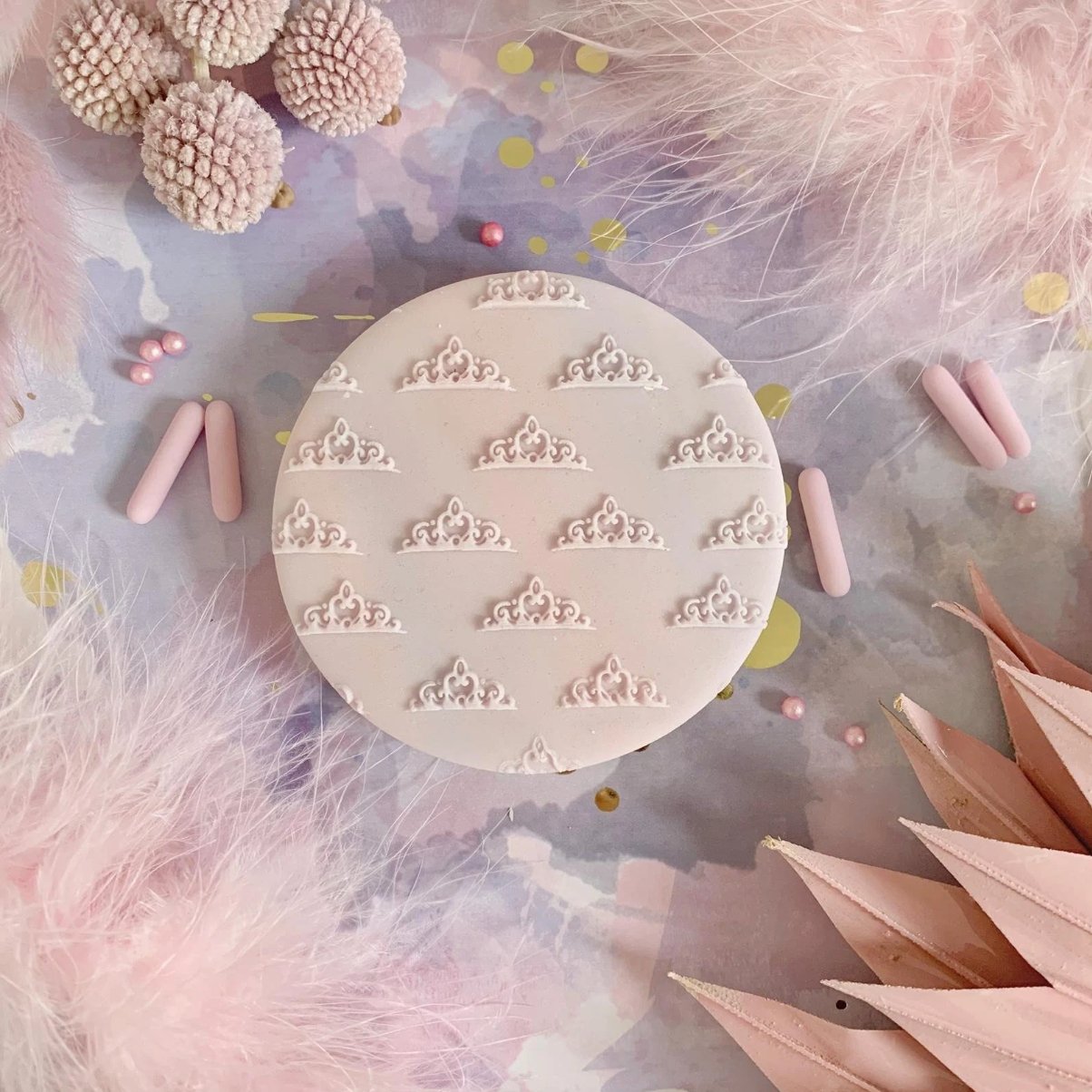 Princess Crown Pattern Fondant Embosser - Harwill & Fox