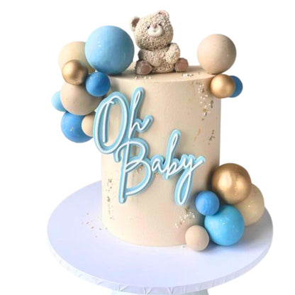 Oh Baby Acrylic Cake Charm - Harwill & Fox